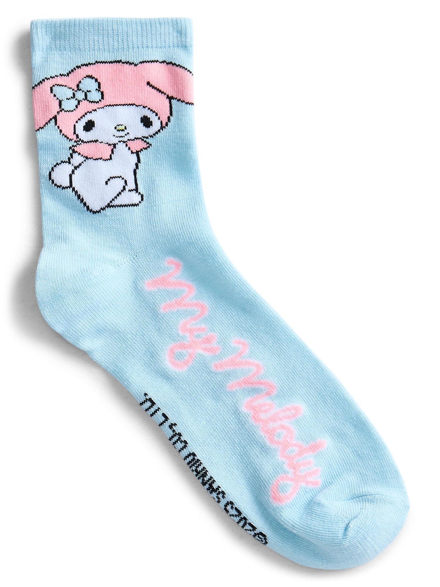My Melody and Kuromi Womens' Crew Socks, 10-Pack, Sizes 4-10