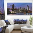 thumbnail image 1 of Brooklyn Bridge and Manhattan at sunset - Extra Large Canvas Art Print, 1 of 4