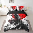 thumbnail image 2 of Castle Fairy Oriental Samurai Bedding Comforter Set,Cherry Blossom Queen Bedding Sets, 2 of 8