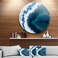 thumbnail image 2 of Blue Brazilian Geode 38 in x 38 in Painting Art Prints, by Designart, 2 of 5