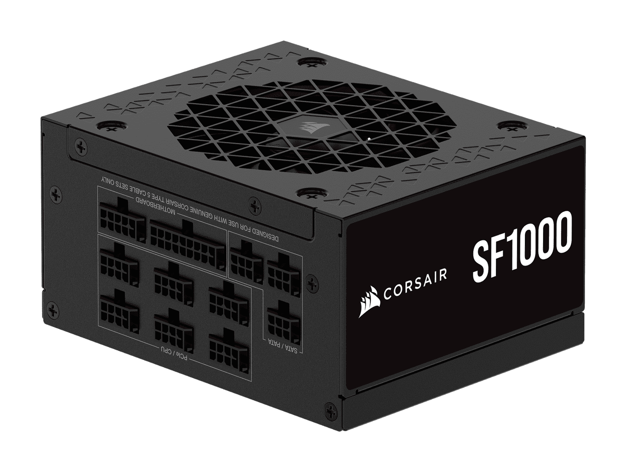 Corsair SF RPS0176 1000W Power Supply - Black - SFX, Internal - 120 V, 230 V Input - 3.3 V, 5 V, 12 V, 5 V SB Output - 1000 W - PCI Express Connector - 1 Fan(s) - NVIDIA SLI Supported - Low Noise