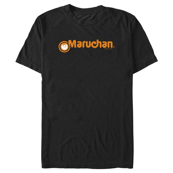 Men's Maruchan Orange Logo Graphic Tee Black X Large