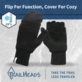 thumbnail image 5 of Women’s Fingerless Gloves | Merino Knit Convertible Mittens, 5 of 10