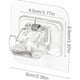 thumbnail image 2 of Soporte para barra de cortina, ganchos autoadhesivos para barra de cortina, soporte transparente para barra de cortina, 4 piezas, soporte para gancho de cortina para cocina y baño, 2 of 5