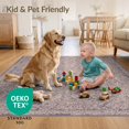 thumbnail image 4 of ODIKA 8'x10' Ultra-Soft Area Rug, Vintage Boho Damask Distressed Border Scrollwork Ornate Panels None Washable, Bare feet friendly, Silk-Touch for Bedroom, Under Sectional, 4 of 7