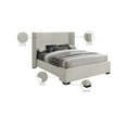 thumbnail image 2 of Meridian Furniture Oxford Beige Linen Textured Fabric King Bed, 2 of 9