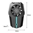 thumbnail image 5 of Xinyolin F15 Phone Cooling Fan Strong Wind Three-speed Adjustment Low Noise Wide Cooling Area Colorful Lights Quick Heat Dissipation Universal Mobile Phone Game Radiator Cooler for Gamer, 5 of 7