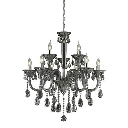 Nulco Lighting Formont 80013 6 3 Light Crystal Chandelier In Smoke Plated Chrome Finish Nulco Lighting Formont 80013 6 3 Light Crystal Chandelier In Smoke Plated Chrome Finish