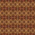 thumbnail image 1 of Ahgly Company Machine Washable Indoor Square Transitional Orange Area Rugs, 6' Square, 1 of 7