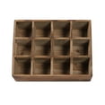thumbnail image 4 of Sintosin Farmhouse Wooden Storage Crate for Decoration 13 x 10 inches, Rustic Beer Holder Box, Wood Crate Box for Crafts, Beverage Serving Caddy with Carrying Handles, 12 Individual Slots, 4 of 8