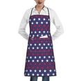 thumbnail image 2 of XMXY Chef Aprons with Pockets for Women Men, Usa America Stars Waterproof Cooking Kitchen Aprons, 28.3 x 20.4 inches, 2 of 8