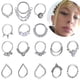 thumbnail image 2 of Nueva Nariz Piercing Anillo Nase Cuff Septum Piercing Anillo Titanio Acero Nariz Piercing Oreja Cartílago Tragus Goth Piercing Nez Opal Tan Jianjun unisex, 2 of 2