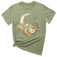 thumbnail image 2 of Pntutb T-Shirt à Col Rond Imprimé à Manches Courtes pour Femmes, Mode, Décontracté, Coupe Ample, Hauts, 2 of 3