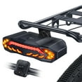 thumbnail image 2 of Wireless Bicycle Alarm Rear Tail Light with Turn Signal IP65 Waterproof USB Charging Bike Brake Sensor Taillight with Bracket (B-Set), 2 of 7