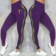 thumbnail image 6 of Clearance!BKQCNKM Mardi Gras Leggings Plus Size Leggings for Women High Waisted Leggings for Women Stretchy Fancy Fitness Workout Yoga Stretchy Pants Mardi Gras Outfit for Women Purple XXL, 6 of 6
