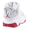 thumbnail image 3 of Nike Jordan 6 Rings Infant/Toddler Shoes Size 7, Color: White/Mystic Hibiscus, 3 of 6