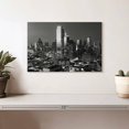 thumbnail image 2 of Elephant Stock Monochrome Dallas Texas Wall Art - Horizontal Canvas Wall Art - Living Room Wall Decor - City Canvas - Gray And Black Decor - 12" x 8", 2 of 8
