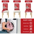 thumbnail image 6 of Christmas Chair Covers Set of 4, Christmas Decorations Stretch Removable Washable Dining Room Chair Protector Slipcovers for Xmas Decor Holiday Party Kitchen Home Decorations (Red Truck, 4 PCS), 6 of 6