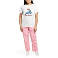 thumbnail image 4 of CafePress - I Love Manatees Women's Light Pajamas - Women's Short Sleeve Print T-Shirt and Pants Light Cotton Pajama Set, 4 of 7