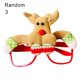 thumbnail image 1 of Gafas de Navidad, gafas de dibujos animados brillantes Led de resina llamativas y respetuosas con la piel para estudiantes, 1 of 5