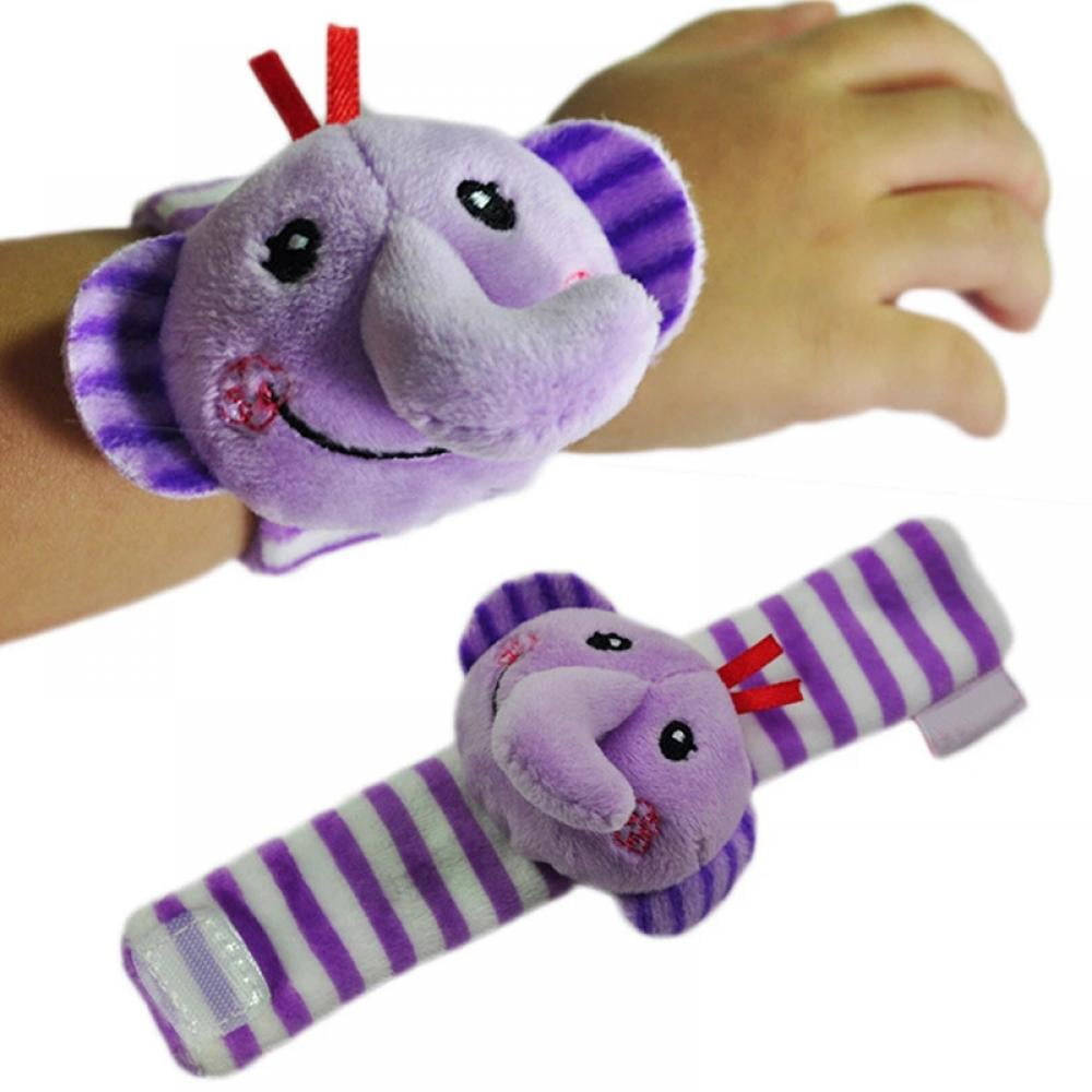 New Gifts Baby Animal Rattles Doll Soft Wrist Strap Toy Plush 