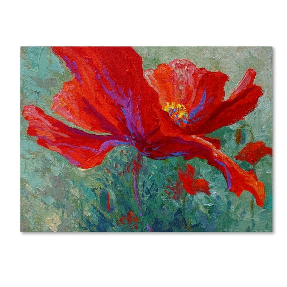 Trademark Fine Art 'Red Poppy 1' Canvas Art by Marion Rose