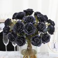 thumbnail image 3 of Artificial Vintage Silk Rose Flower Bouquet Fake Roses Long Stem Artificial Roses for Home Kitchen Wendding Decorations, 3 of 5