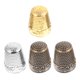 thumbnail image 3 of 4 piezas de cobre protector de dedo acolchado dedal protectores de punta de los dedos dedales para bricolaje bordado a mano acolchado costura artesanía proyectos accesorios, 3 of 8