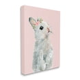 thumbnail image 4 of Stupell Industries Fuzzy Bunny on Pink Animals & Insects Painting Gallery Wrapped Canvas Art Print Wall Art, 16 x 20, 4 of 8
