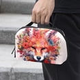 thumbnail image 2 of Fragmented Flowers Waterproof Oxford Fabric Storage Pouch for Electronic Devices - Cord Organizer, Hard Drive Bags, Canvas Storage Box Small, Charger Cord Organizer - 5.9x9.44x3.14 in, 2 of 6