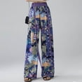thumbnail image 1 of Fashion Women's Solid High Waisted Pants Ladies Drawstring Casual Pants RXIRUCGD Violet, Taille: m, 1 of 6