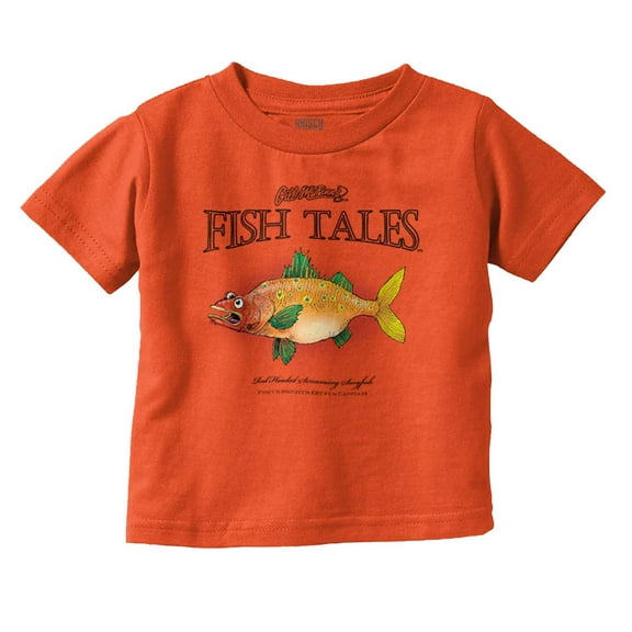 Gill McFinn Funny Fishing Snogfish Toddler Boy Girl T Shirt Infant Toddler Brisco Brands 12M