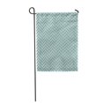 thumbnail image 1 of JSDART Abstrait Cyan et Blanc Vintage Pixel Motif Chevrons Beau Drapeau de Jardin Décoratif Drapeau Maison Bannière 12 X 18 Pouces, 1 of 1