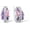 [A]Pink, variant on 925 Sterling Silver Twist Dangle Earrings for Women, Cubic Zirconia Drop Earrings Gemstone Cluster Elegant Latch Back Statement Jewelry Gift