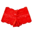 thumbnail image 5 of YDFCWXW Lace Panties for Women, High Waisted Sexy Underwear Plus Size Soft Stretch Full Coverage Panties Red, M, 5 of 5