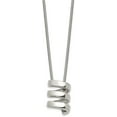 thumbnail image 3 of Chisel Stainless Steel Polished Fancy Twist Pendant on a Snake Chain Necklace - 18", 3 of 8