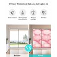 thumbnail image 4 of Window Privacy Film Pink Shell Coastal Stained Glass Window Film Decorative Sun Block Window Cover Nautical Ocean Summer Beach Window Clings Static Adhesive Sticker for Bathroom 35.4"x78.7", 4 of 7