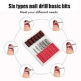 thumbnail image 6 of 12pcs/set Nail Drill Bits Sanding Bands File Kit 2.3mm (3/32in) Shank Diameter Grinding Head Grinding Polishing Shaping Machine Rotary Tool Kits, 6 of 7