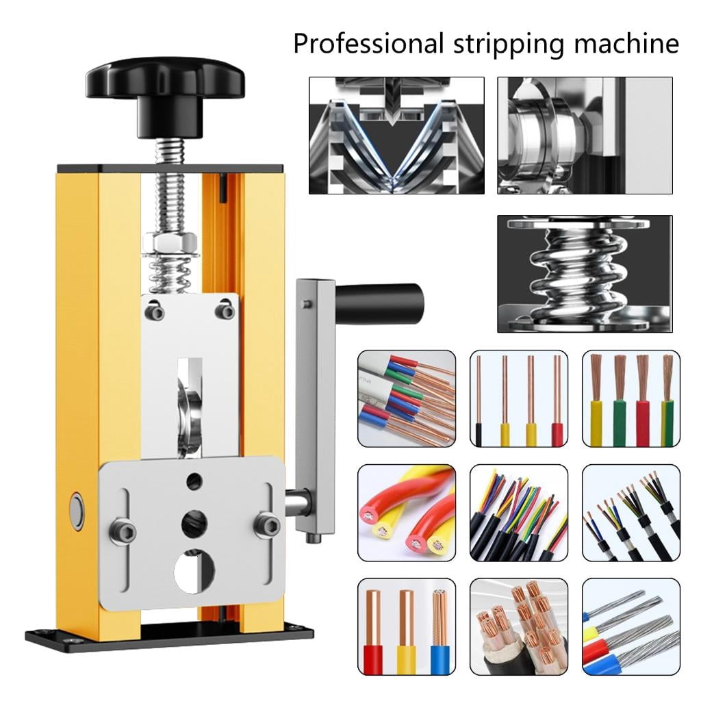 Manual Wire Stripping Machine 1-21mm Scrapping Wire Peeler Machine,Drill Powered Hand Crank Wire Strippers