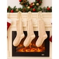 thumbnail image 5 of TETOU 6pcs Christmas Garland Swag Bow,23.5x15.5 Inch Rustic Vintage Large Xmas Staircase Wreath Bows for Christmas Tree Staircase Indoor Outdoor Decorations(Beige), 5 of 10