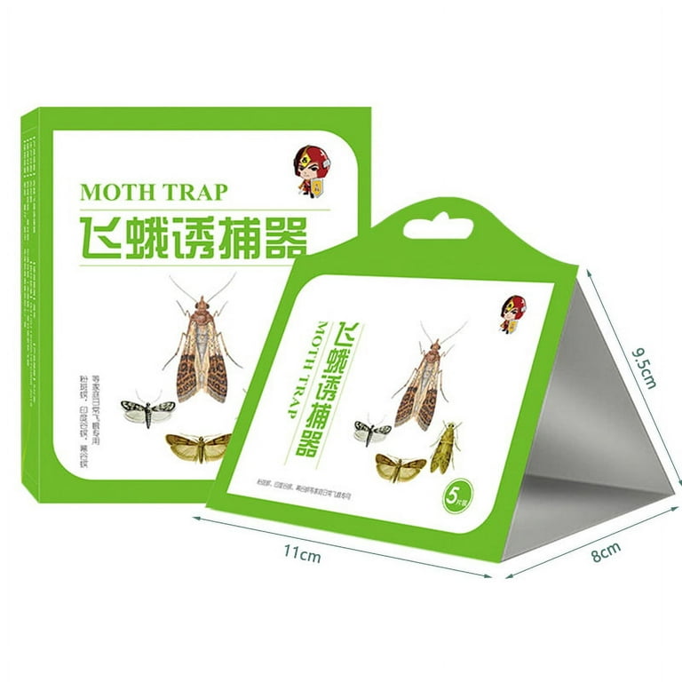 5 Pack/Set Attractant Moth Trap Pantry Kitchen Anti Moth Traps New