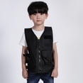 thumbnail image 4 of Chaleco ajustable para niños, transpirable multifuncional para exteriores Negro 40cm Zulema Chaleco táctico para niños, 4 of 8