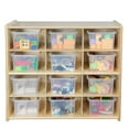thumbnail image 2 of Contender C16121F Contender Baltic Birch 12-Cubby Storage Unit With Clear Tubs-Assembled, 2 of 4