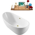 thumbnail image 3 of 62" Streamline N580BGL Soaking Freestanding Tub and Tray With Internal Drain, 3 of 7