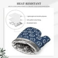 thumbnail image 4 of Sikiie Navy Nautical Oven Mitts and Pot Holders Set, Kitchen Oven Glove High Heat Resistant with Non-Slip Silicone Surface for Cooking, 4 of 7