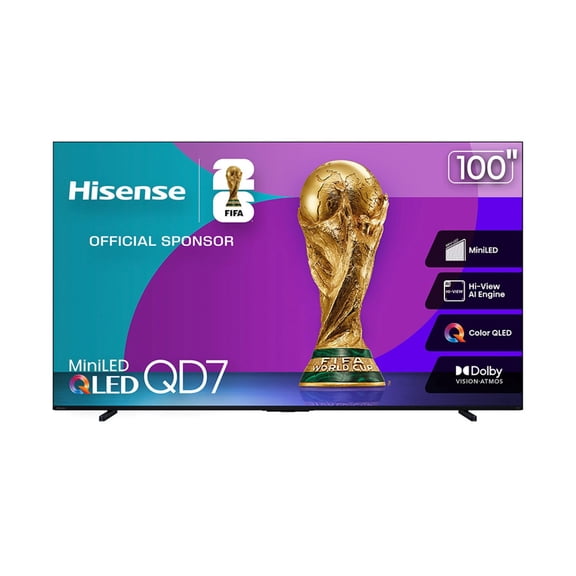 TV Hisense 100 pulgadas Hi-QLED 4K Ultra HD Smart TV 100QD7N