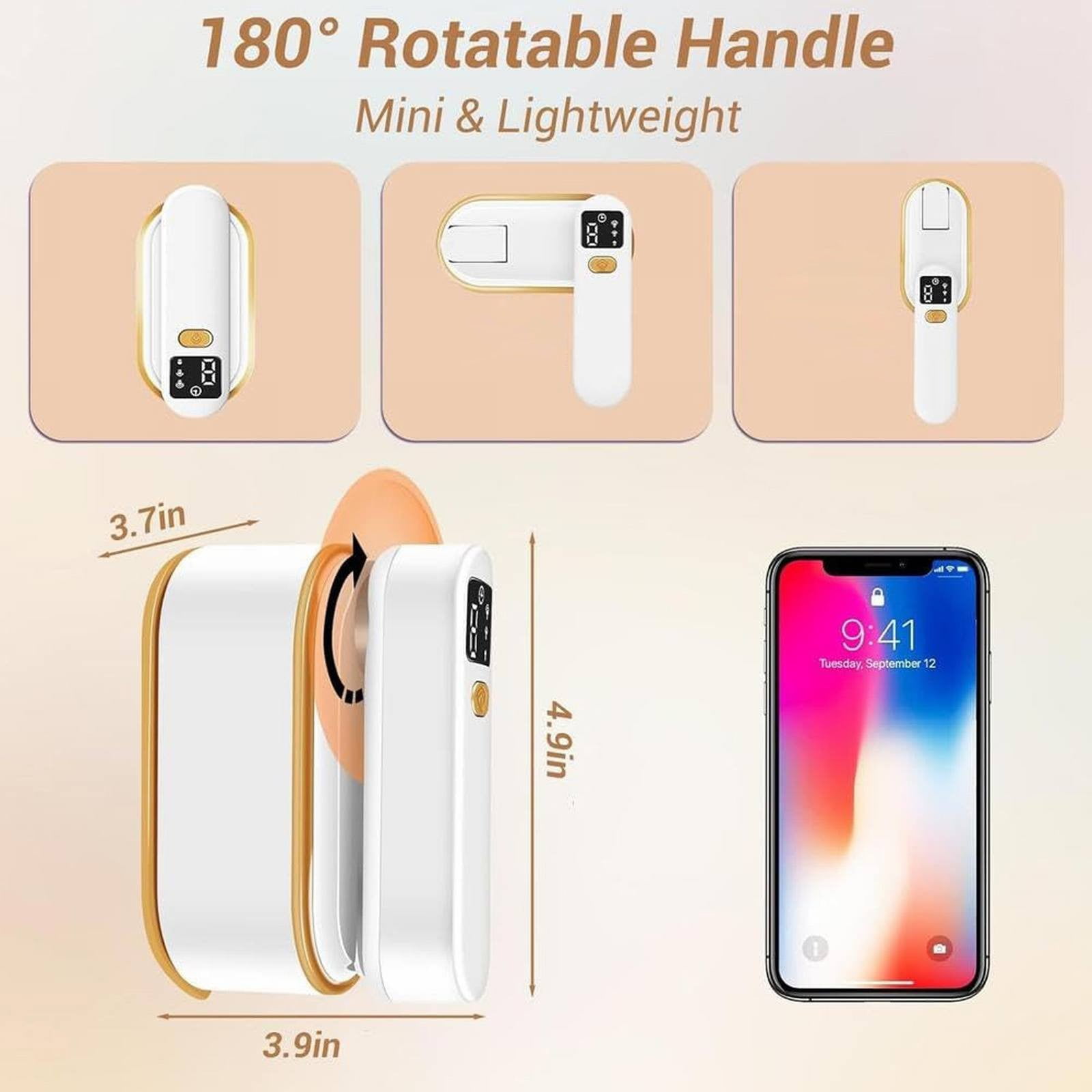 Travel Steamer Iron for Clothes, Multifunctional Travel Steamer Iron, Fast Heating Portable Steamers, Handheld Size Mini Steamers for Dress Shirt Home Travelling Use