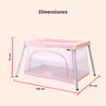 thumbnail image 5 of Cuna Corral Aeiou C93 Viajero Compacto Rosa, 5 of 5