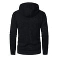 thumbnail image 4 of Men's Zip Up Hoodie Knit Cardigan Long Sleeve Sweater Jacket with Pockets Casual Sherpa Fleece Lined for Winter, 4 of 4