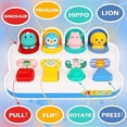 thumbnail image 3 of MesaSeCA Interactive Peekaboo Animal Toy for Toddlers - Educational Cause-and-Effect Playset with Switch Buttons for Early Development  Language Learning  and Role Play - Suitable for Inf, 3 of 7
